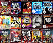 PS2 GUITAR/BAND HERO AUSWAHL: World,Aerosmith,Greatest Hits, GH 1,2,3,Rock Band*
