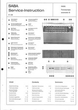 Saba  Service Manual für Transeuropa G automatic Copy