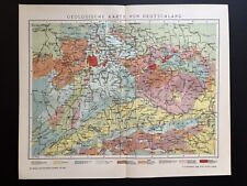 historische Spezialkarte Geologische Karte v. Deutschland,  Deutsches Reich 1904