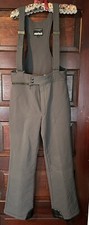 VTG Gray Mistral Ski Bibs Size