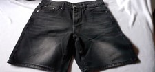 Herren Jeansshorts kurz in schwarz, Gr. L, neu