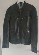Gibsy Herren Lammnappa Lederjacke, Motorrad, Roller, Mofa, Gr. L, Schwarz