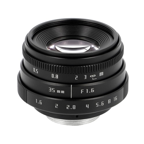 35mm mount objektiv - f1.6, c-mount