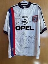 Autogramme Trikot Team Signiert FC Bayern München 1996/1997 UEFA-Cup-Sieger Alt