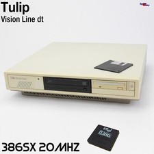 TULIP VISION LINE DT 386 SX 20MHZ INTEL COMPUTER PC WINDOWS 3.1 MS-DOS 80386 OK!