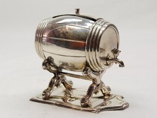 Kleines Fass, Dose, Silber