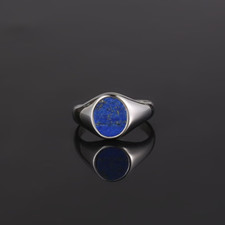 Herren Ring Blau Lapislazuli