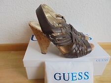 GUESS Leder Sandaletten NP: 199€ OVP Tasche Wedges Pumps Schuhe Gr. 39