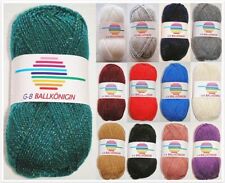 50g Ballkönigin Wolle Effektgarn Lurex Garn Strickgarn Stricken GP 39,80€/1kg