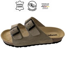 Weeger Bio Leder Pantolette Sandale – Damen & Herren Gr. 36–49 | Made in Germany