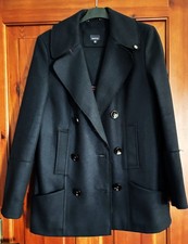 Campus Jacke-Kurz Mantel Damen zweireihig Gr. S dunkelblau, 70% Wollanteil