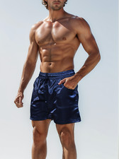 Navy Blue Nylon Satin Sprinter