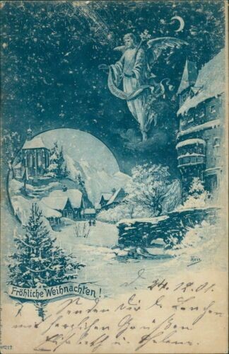 Ansichtskarte weihnachten 1901 - ansichtskarte,