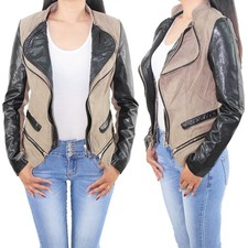 Damen Kunst Lederjacke