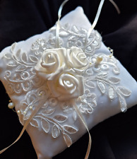 Ringkissen weiß-ivory zum