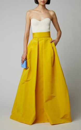 Designer lang taftkleid rock - designer,