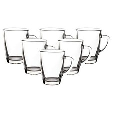 Van Well Glasbecher Kaffeebecher 300 ml 6er Set Glühweingläser für 6 Personen
