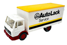 Wiking Mercedes MB Koffer Ladebordwand LKW truck ICI Auto Lack HO H0 1:87