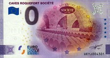 Null Euro Schein - 0 Euro - Frankreich - Caves Roquefort Societe 2022-1 Annivers