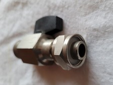 5/8" Edelstahl Bierabsperrhahn,Bier Abstellhahn, Absperrhahn, neu u. ungebraucht