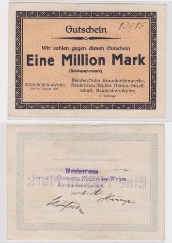 Million mark banknote - million,