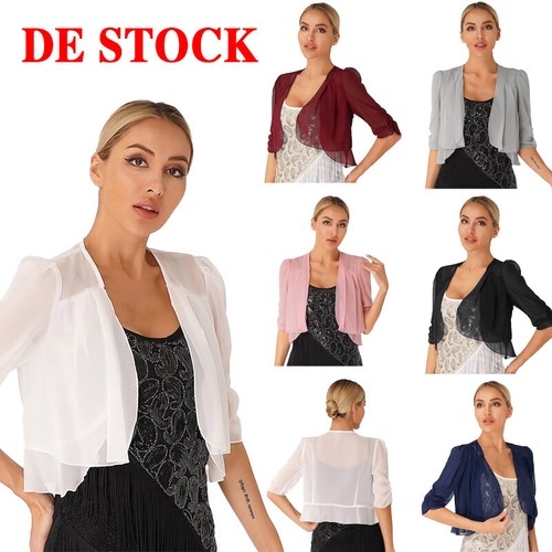 Damen chiffon cardigan bolero - damen,