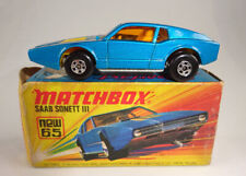 Matchbox Superfast Nr. 65B Saab Sonett blaumetallic in "J" Box