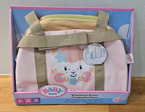 Baby born wickeltasche - baby, blumen