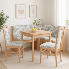 Eckbankgruppe teilig buche - eckbankgruppe,