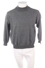 maselli Pullover Wolle Kragen Polo 2XL XL grau
