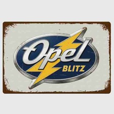 Blechschild opel blitz - opel,