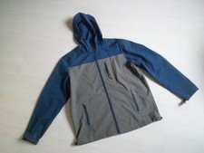 Softshell Jacke mit Kapuzze Größe 50 M  grau blau Herren Jungen von BonPRIX
