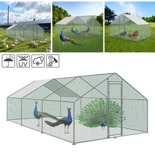 Freilaufgehege Käfige Freigehege Tierlaufstall Hühnerstall Hasenkäfig Geflügel #