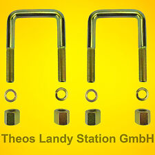 2x LANGE Blattfeder U-Bügel FIAT Ducato 250, ab 2006, für 2 lagige Feder, Bride