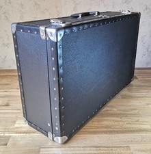 Schöner alter großer Koffer, Reise-Gepäckstück, Dachbodenfund, vintage, schwarz