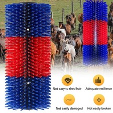 Kratzbürste für Pferd Kuh Halbrunde Pferde Bürsten Pferdebürste Rinderkratzer DE