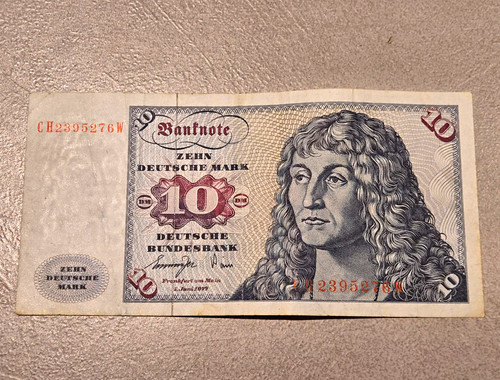 Deutsche mark banknote 10 - deutsche,