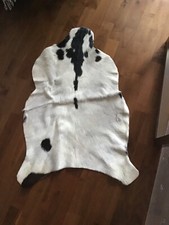 Ziegenfell 65x95, weiß mit