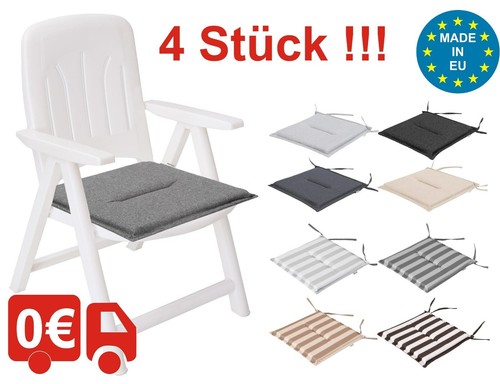 4er set stuhlkissen - 4er,