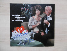 Loriot & Evelyn Hamann Autogramme signed 16x17 cm Magazinbild