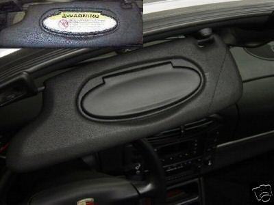 Porsche sun visor - porsche, stickers