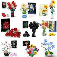 Blume Bausteine Set Blumenstrauß Bausteine Bauklötze Klemmbausteine Bauspielzeug