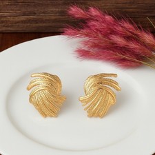 Statement Ohrstecker Feder