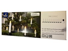 Tchibo LED Kerzen 11er Set weiß kabellos mit Fernbedienung Weihnachtsbaum