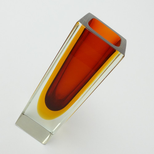 Sommerso murano glas vase - murano,