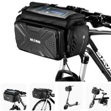 Fahrradtasche Lenkertasche Wasserdicht mit transparentem Smartphone-Fach 5L