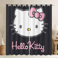 Maßgefertigte Vorhänge 08.Cartoon Katze Schlafzimmer Verdunklung UV-Schutz