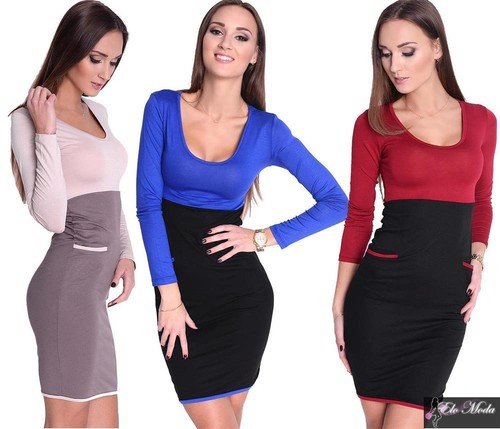 Damen kleid mini - mini-kleid, top