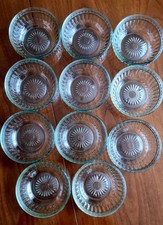 DDR Ostalgie 11 Kompottschalen Glasschalen Dessertschalen Vintage Pressglas 