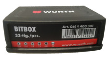 Würth Bitbox 33teilig Bithalter Bits neu OVP Bit Werkzeug